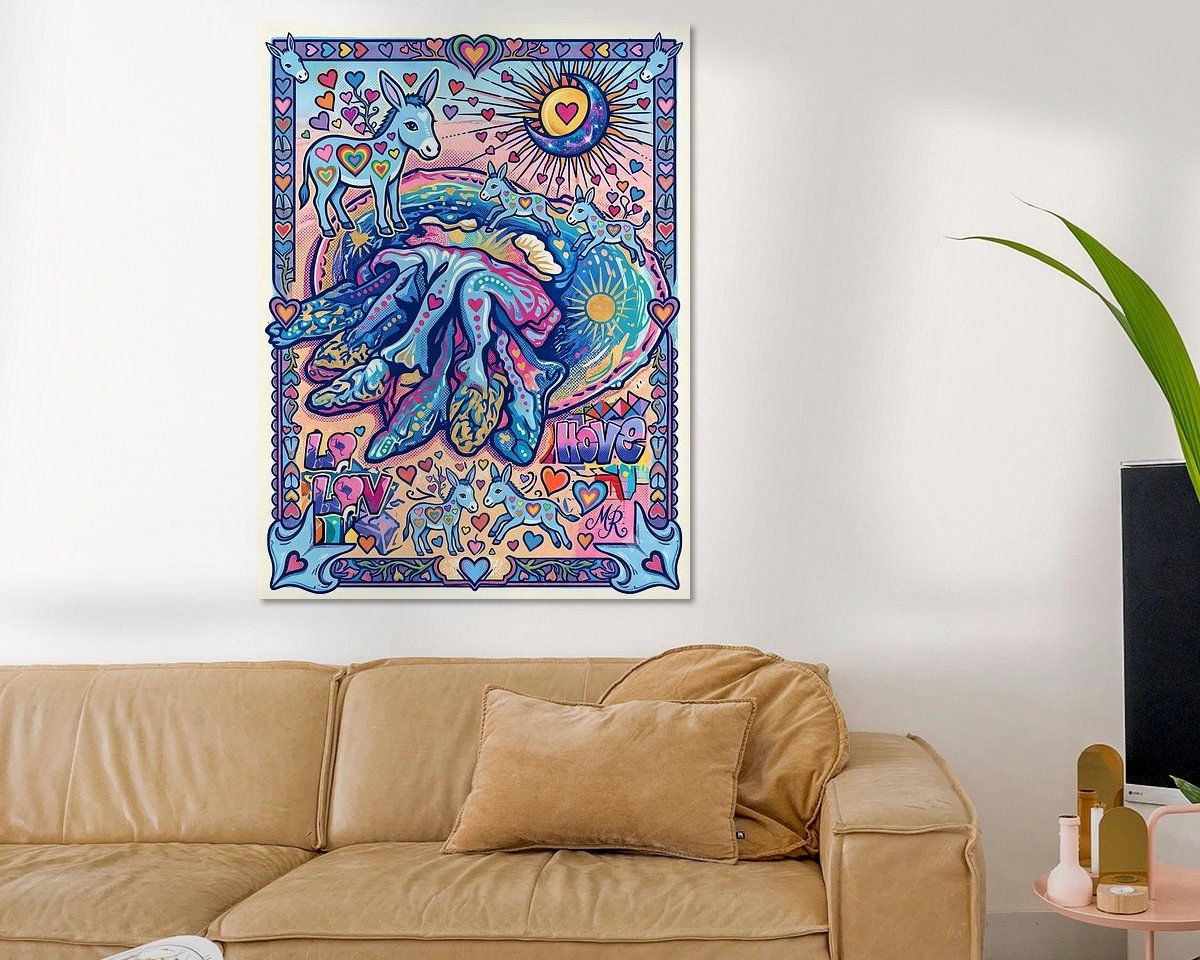 Example of the artwork in a room