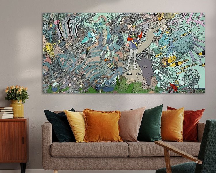 Example of the artwork in a room