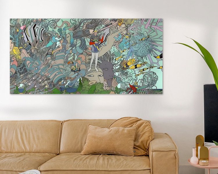 Example of the artwork in a room