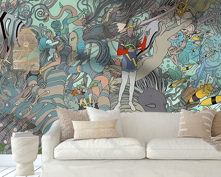 Example of the artwork in a room