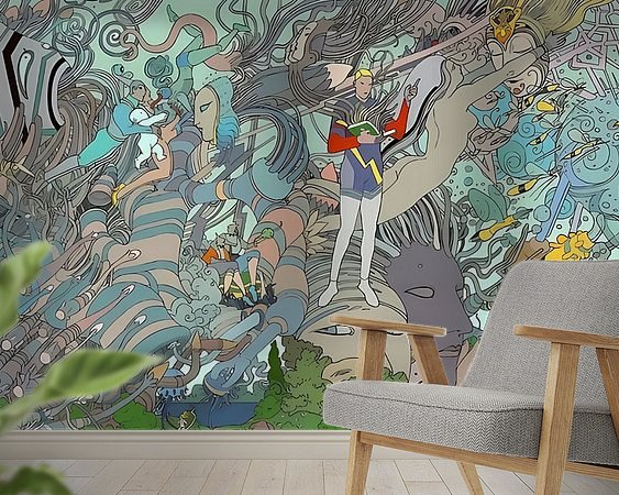 Example of the artwork in a room