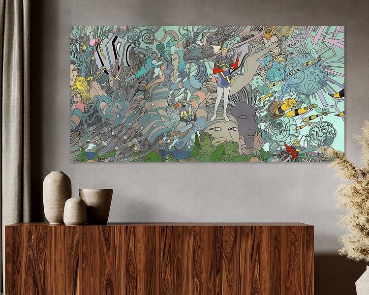 Example of the artwork in a room