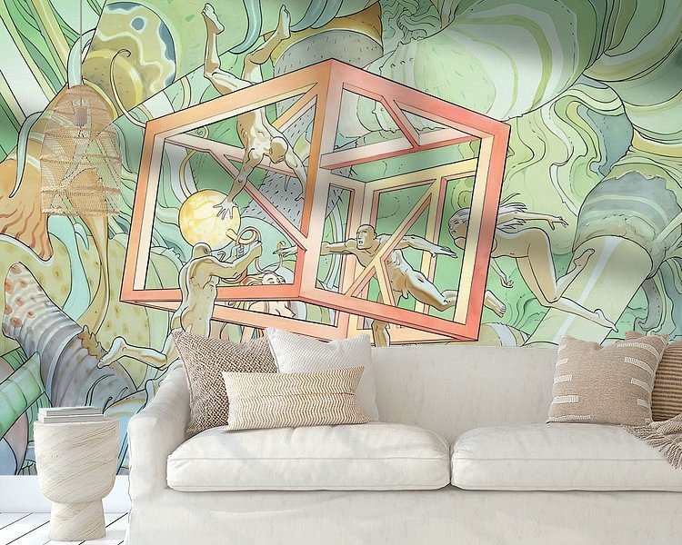 Example of the artwork in a room