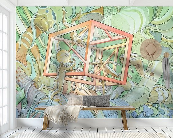 Example of the artwork in a room