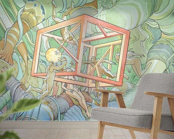 Example of the artwork in a room