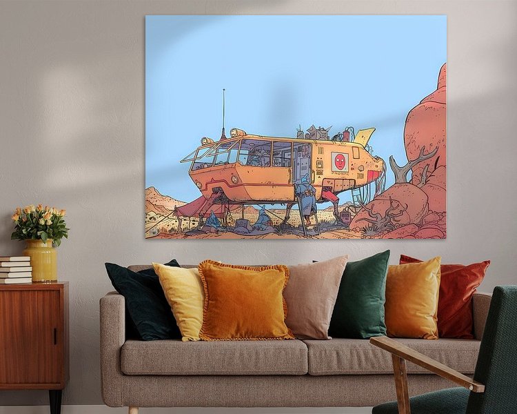 Example of the artwork in a room
