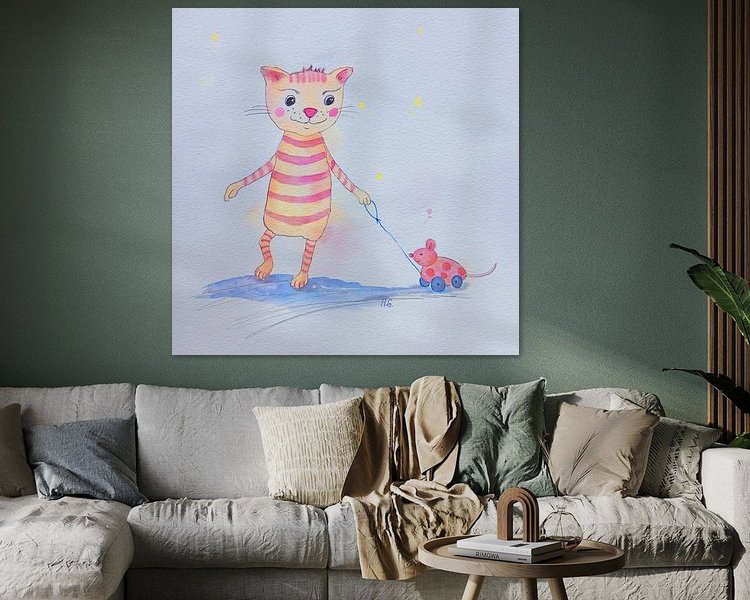 Example of the artwork in a room