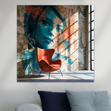 Face on the Wall van Harry Hadders Design