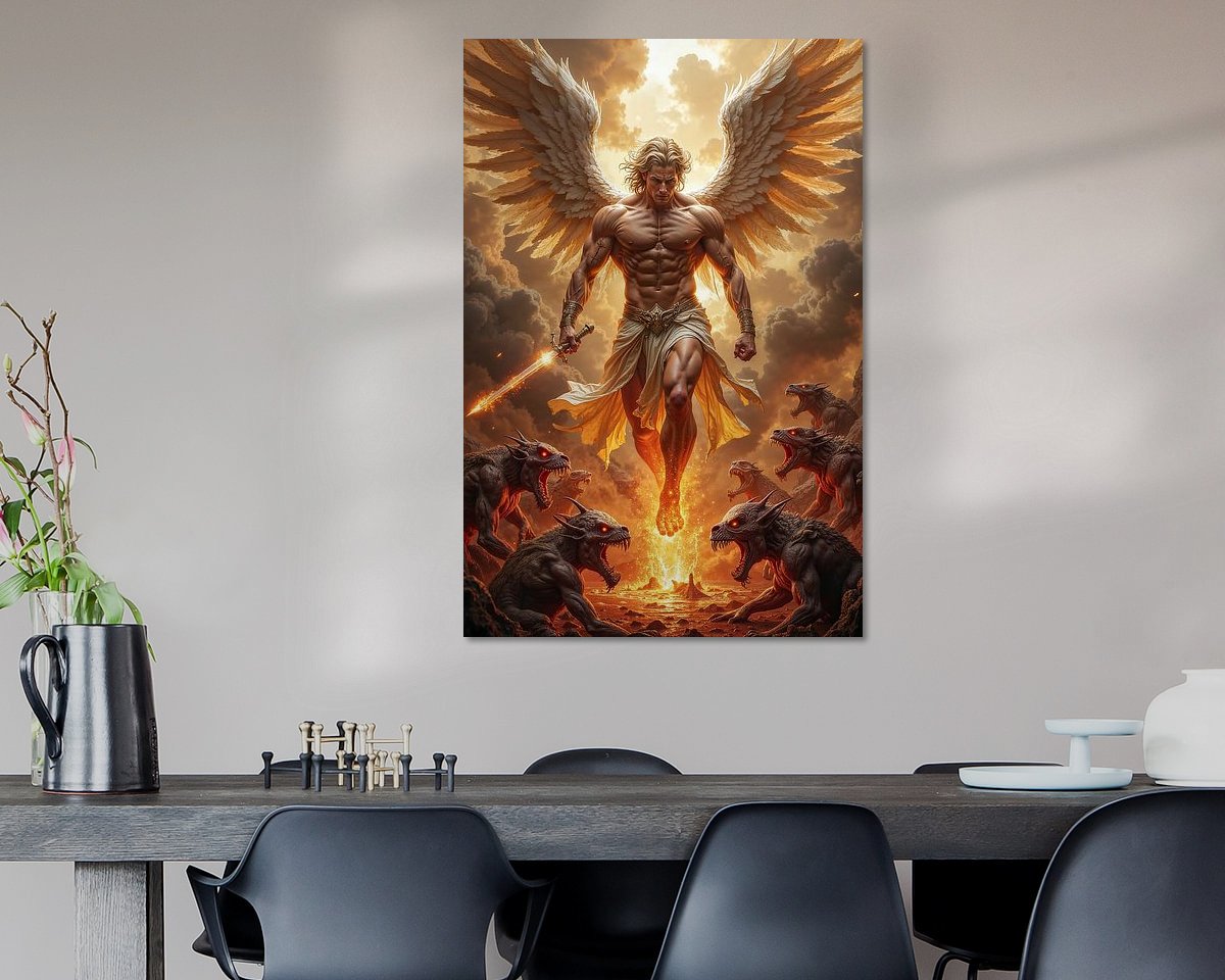 Example of the artwork in a room