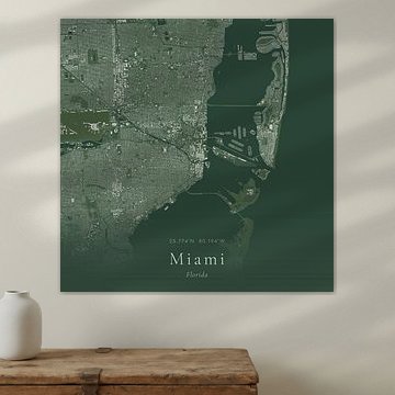 Vintage map of Miami, United States by Prints of Place