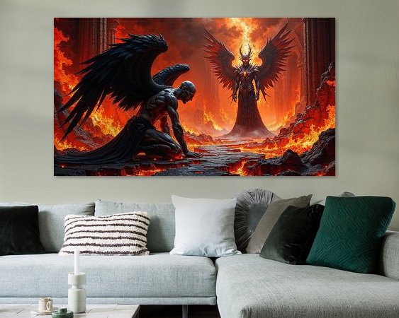 Example of the artwork in a room