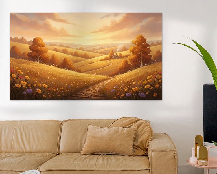 Example of the artwork in a room