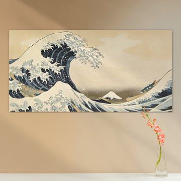 Japanese Waves in Panorama by FRESH Fine Art