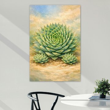 Spiraltanz der Natur – Aloe Polyphylla von Sabine Wagner