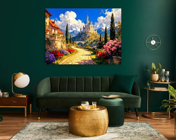 Example of the artwork in a room