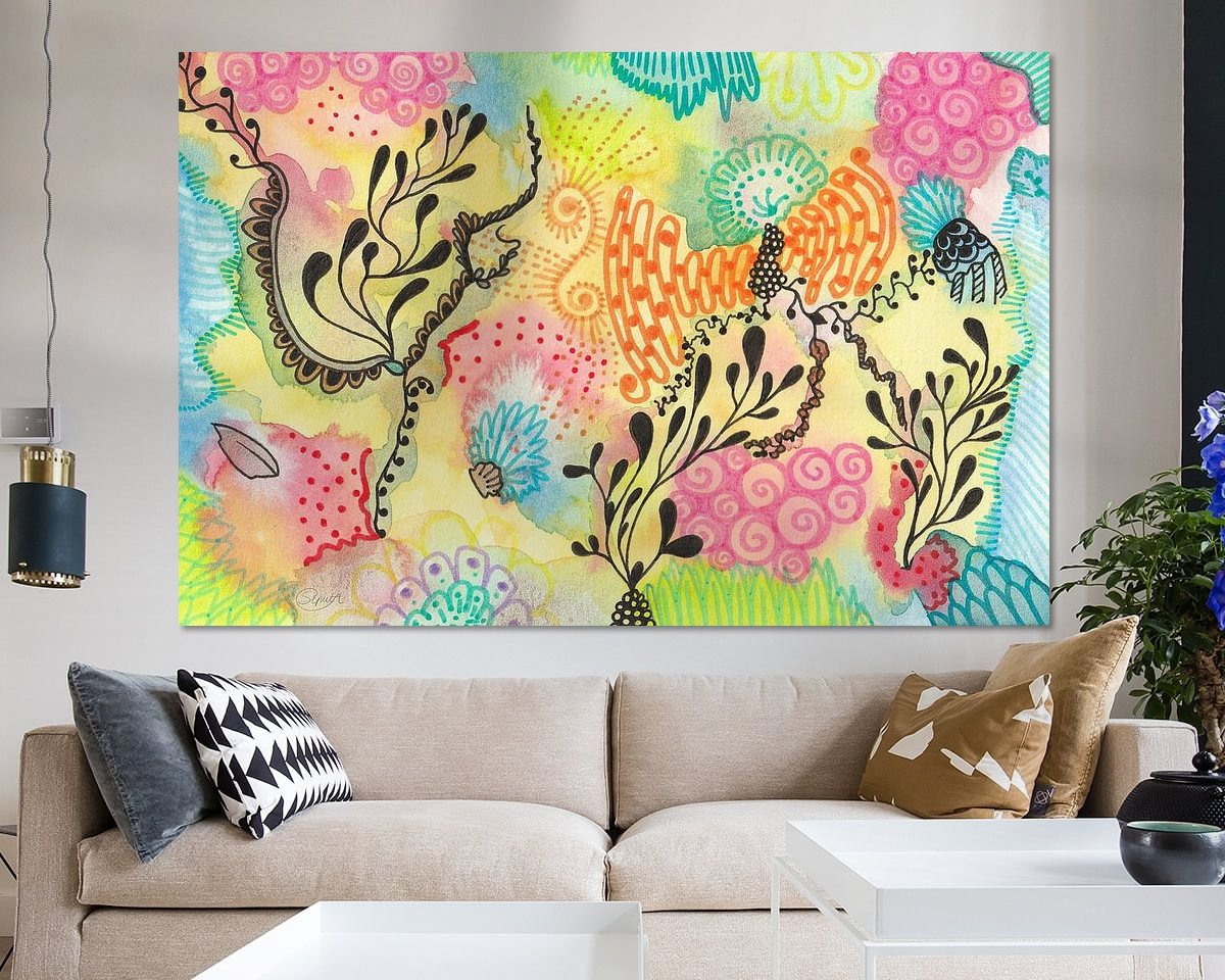 Example of the artwork in a room