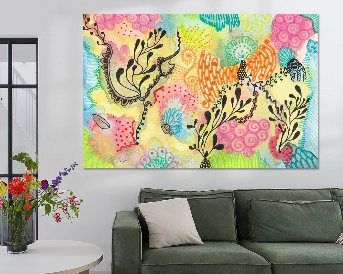 Example of the artwork in a room