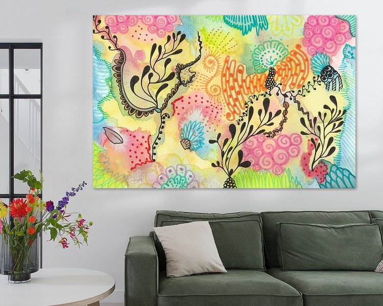 Example of the artwork in a room