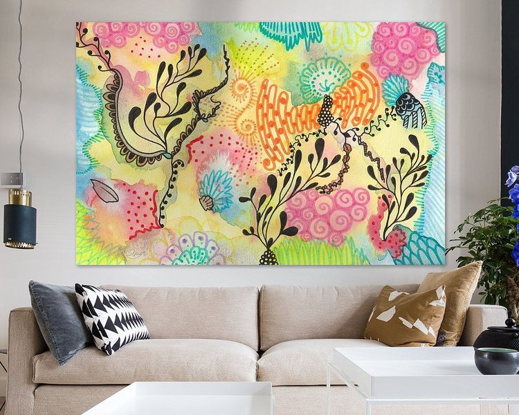 Example of the artwork in a room