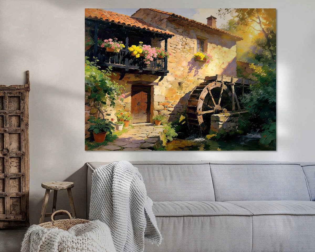 Example of the artwork in a room