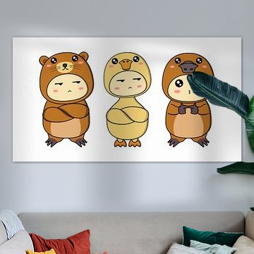 Adorable Otter Duck Platypus Costume Squad by hong hong