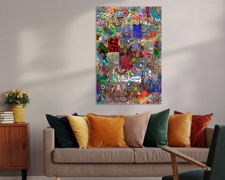 Example of the artwork in a room