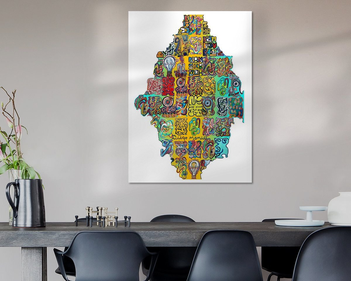 Example of the artwork in a room