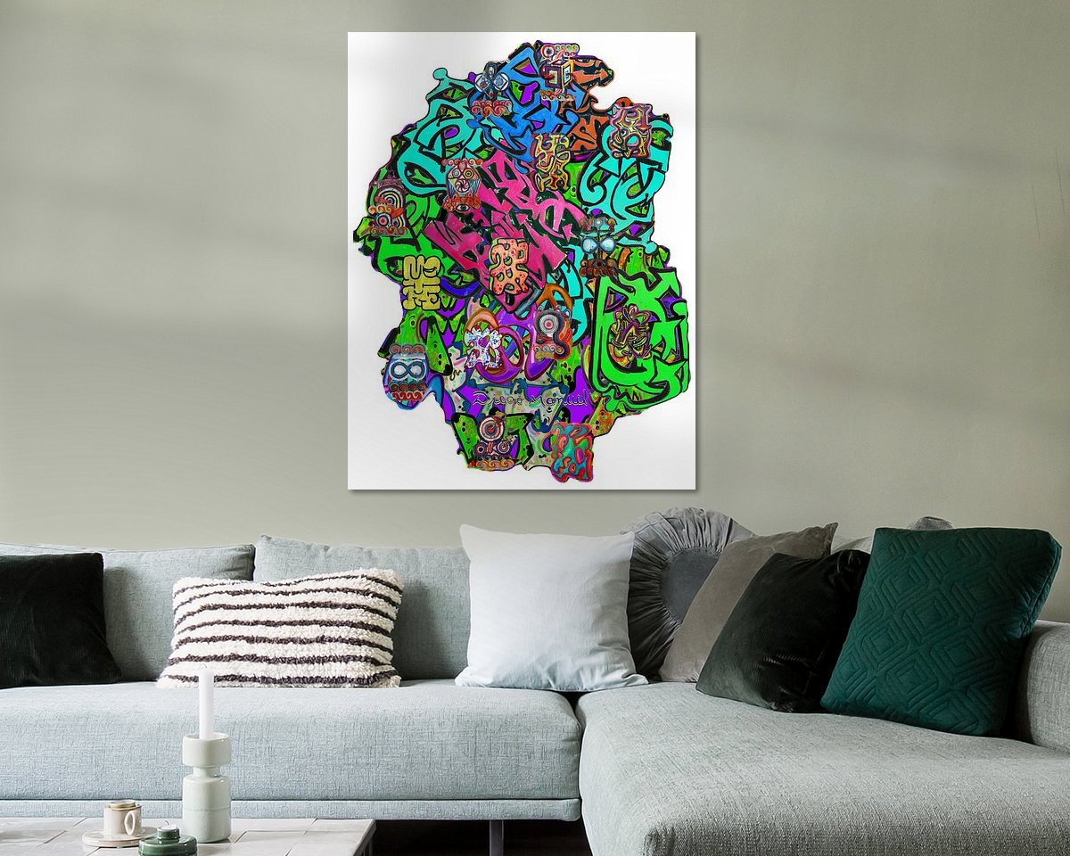 Example of the artwork in a room
