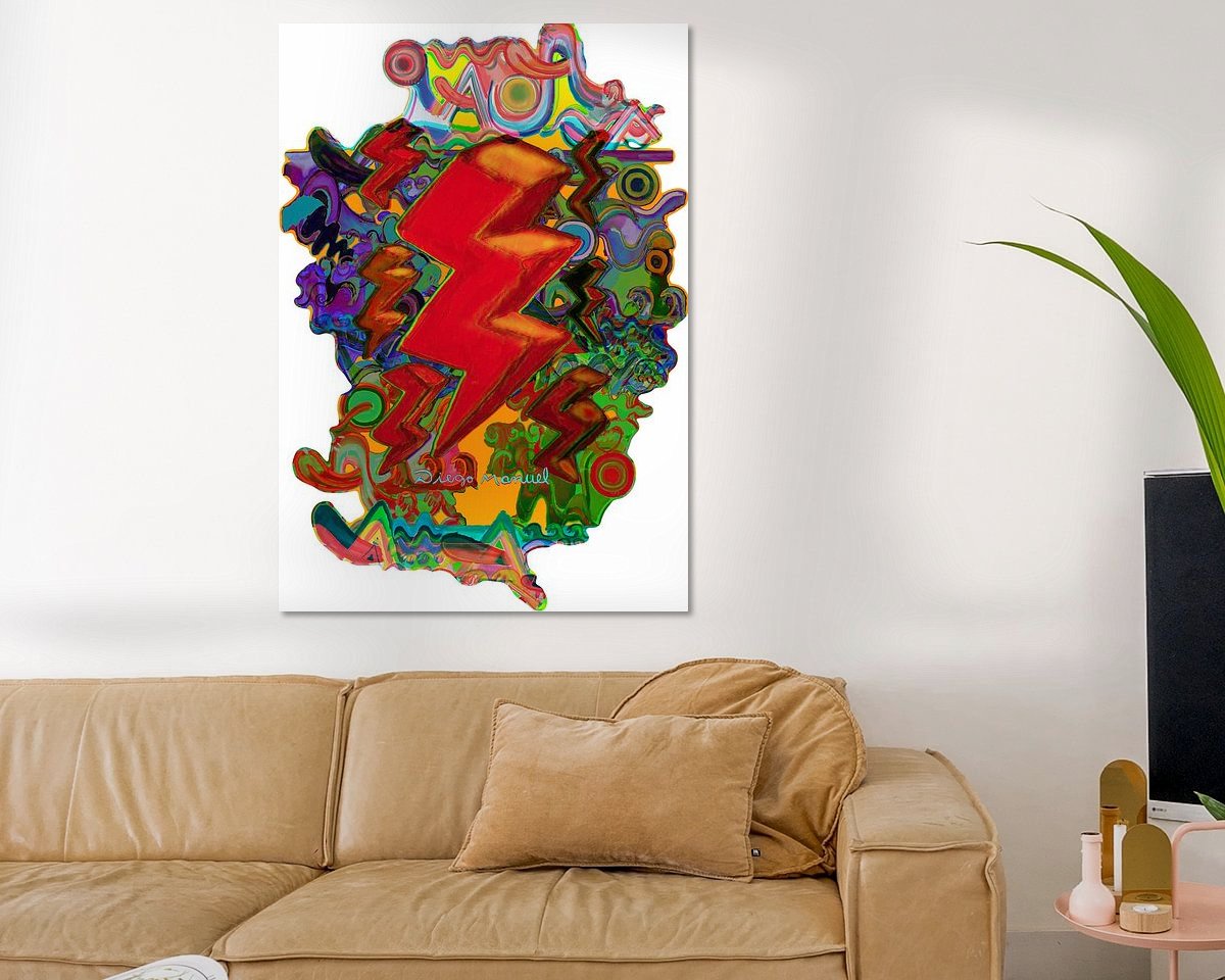 Example of the artwork in a room