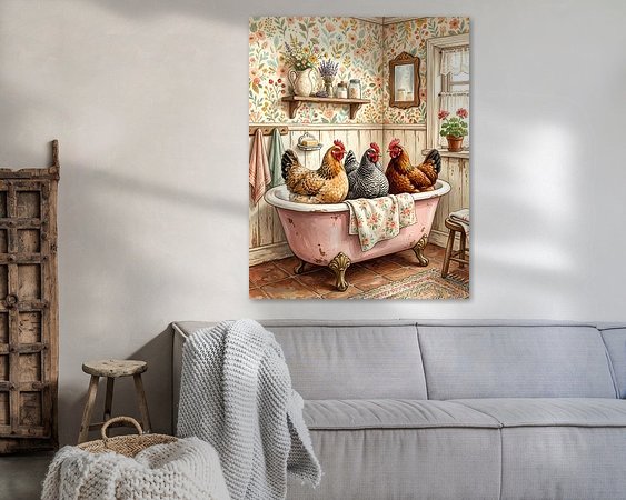 Example of the artwork in a room