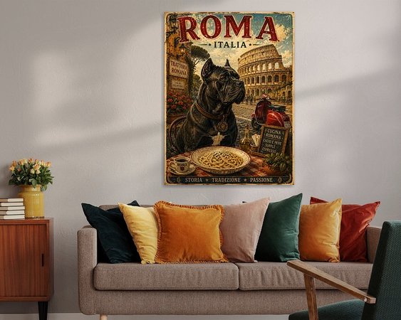 Example of the artwork in a room