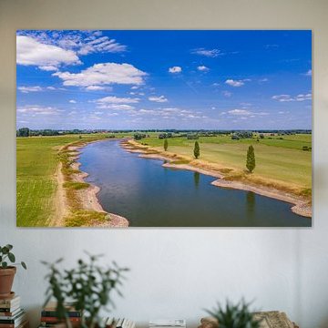 Die Landschaft entlang der IJssel im Sommer von Sjoerd van der Wal Fotografie