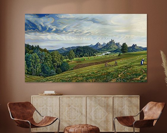 Example of the artwork in a room