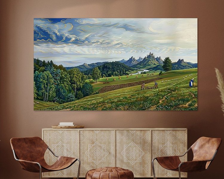 Example of the artwork in a room