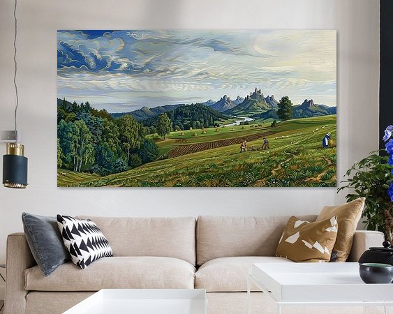 Example of the artwork in a room