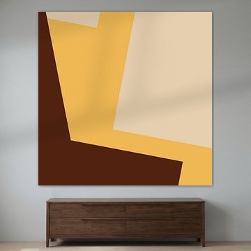 Geometrische abstrakte Kunst im Mid-Century-Modern-Stil. 2er-Set. Nr. 2 von Abstrakte minimalistische Kunst