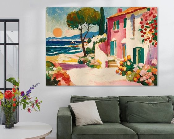 Example of the artwork in a room