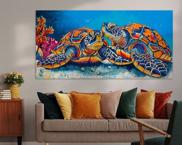 Example of the artwork in a room