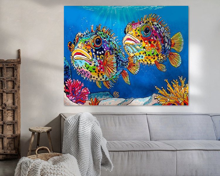 Example of the artwork in a room
