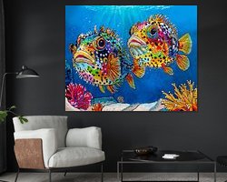 Example of the artwork in a room