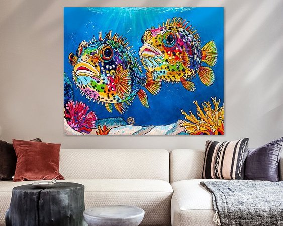 Example of the artwork in a room
