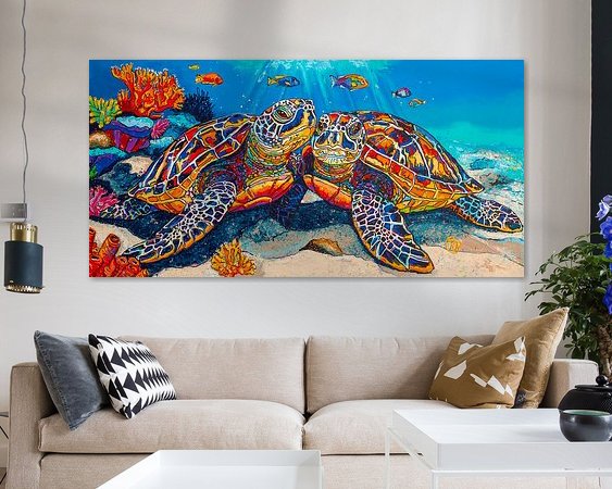 Example of the artwork in a room