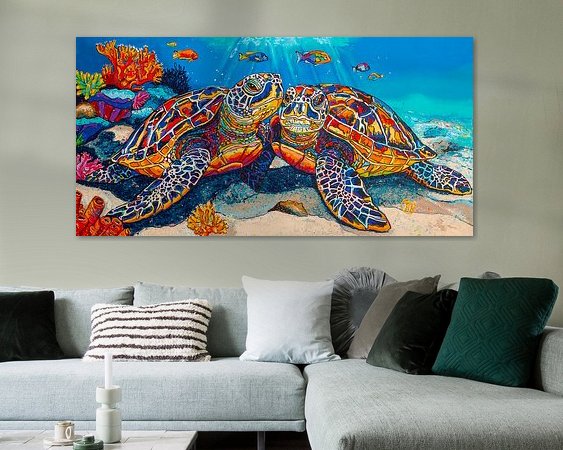 Example of the artwork in a room