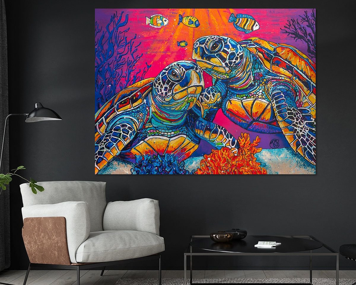 Example of the artwork in a room