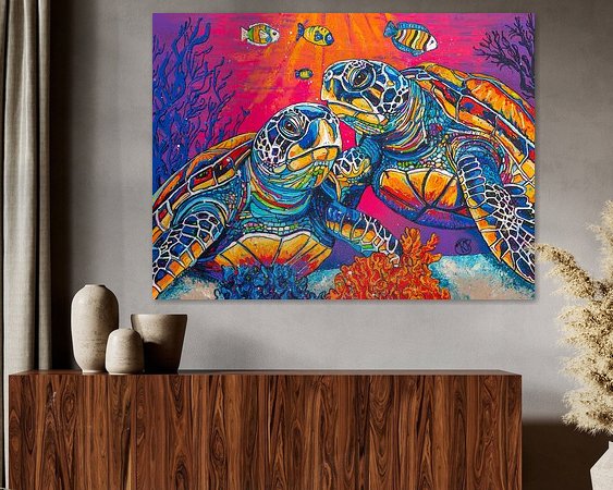 Example of the artwork in a room