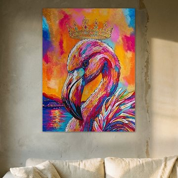 Koning van de Riviera van Happy Paintings / Renata Rolefes Art