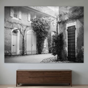 Charming Old Street in a French-Swiss Village by Gayane Nakada