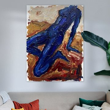 Textured Blue Nude