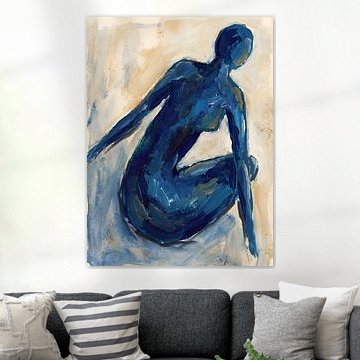 Contemplative Blue Form
