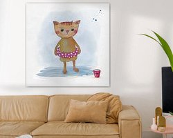 Example of the artwork in a room